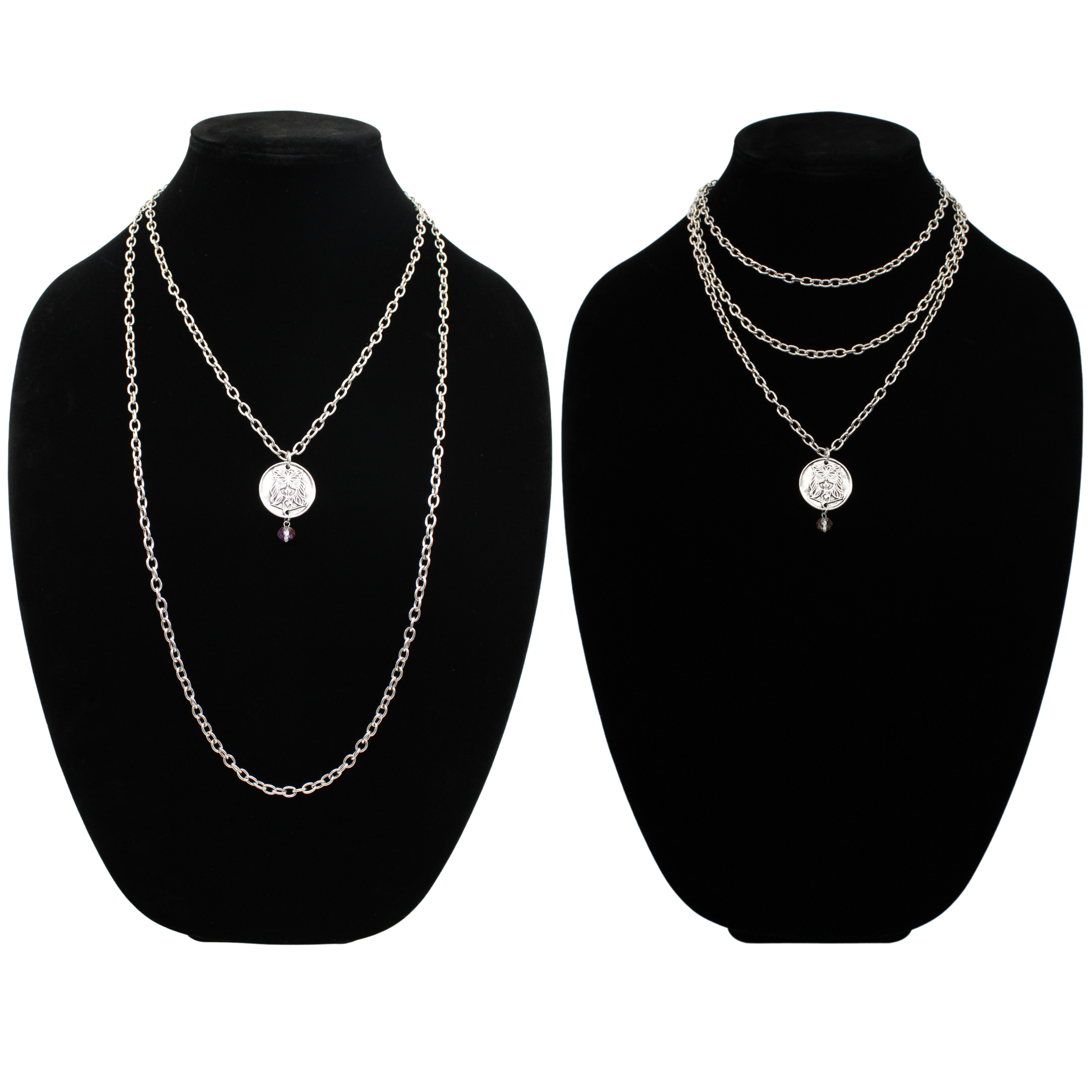 Katia Designs Listen Madame Butterfly Essential Necklace in antique gold, featuring delicate butterfly pendant and elegant chain.