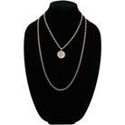 Katia Designs Trust Moon Phase Essential Necklace in antique gold with moon phase pendant and delicate chain.