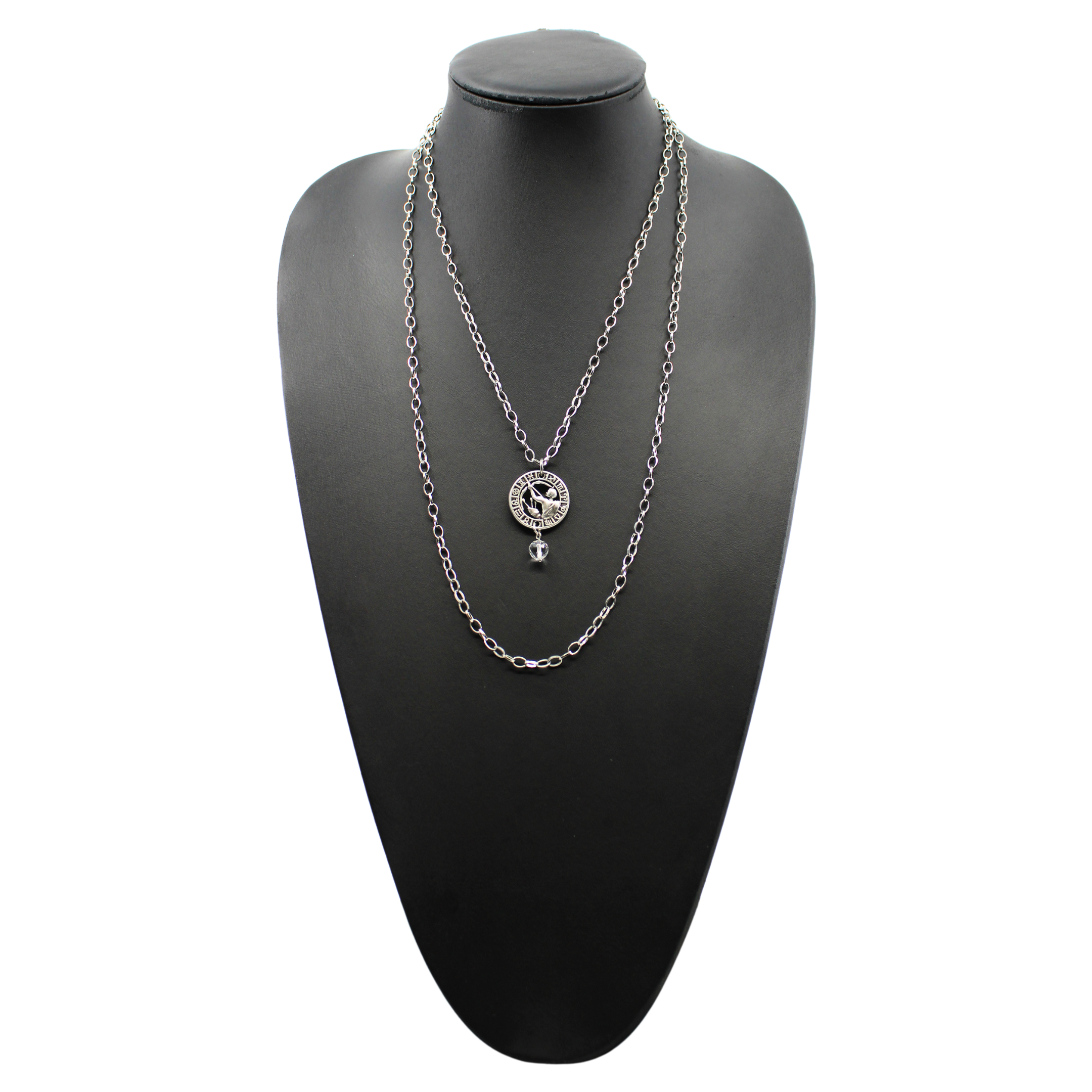 Antique gold Be You Zodiac Original Lite Necklace by Katia Designs featuring Aries zodiac pendant on a delicate chain