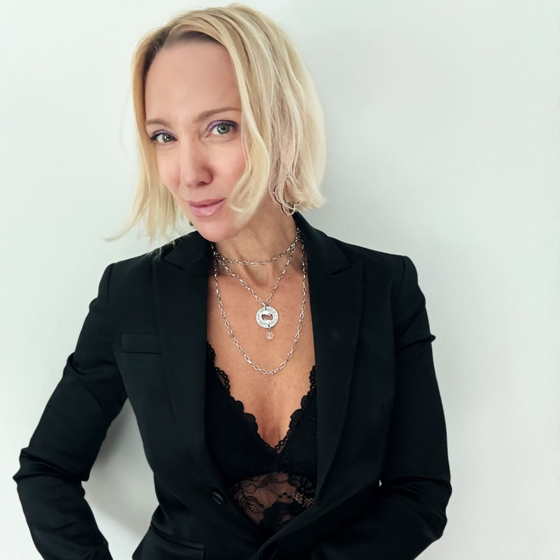 Katia Designs Be You Zodiac Original Lite Necklace in antique gold featuring Aries zodiac sign pendant.