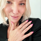 Katia Designs Love Always Hearts adjustable ring with heart charm and delicate band, perfect for romantic jewelry.