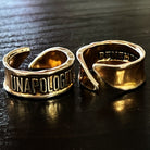 Adjustable Unapologetic Remember ring by Katia Designs featuring a sleek, modern design with engraved details.