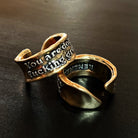 Katia Designs adjustable ring with bold "You Are Doing F*cking Great Remember" inscription, silver-toned metal, stylish accessory.