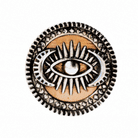 Katia Designs You Do You Third Eye Inspire adjustable ring with a silver finish and intricate eye motif.