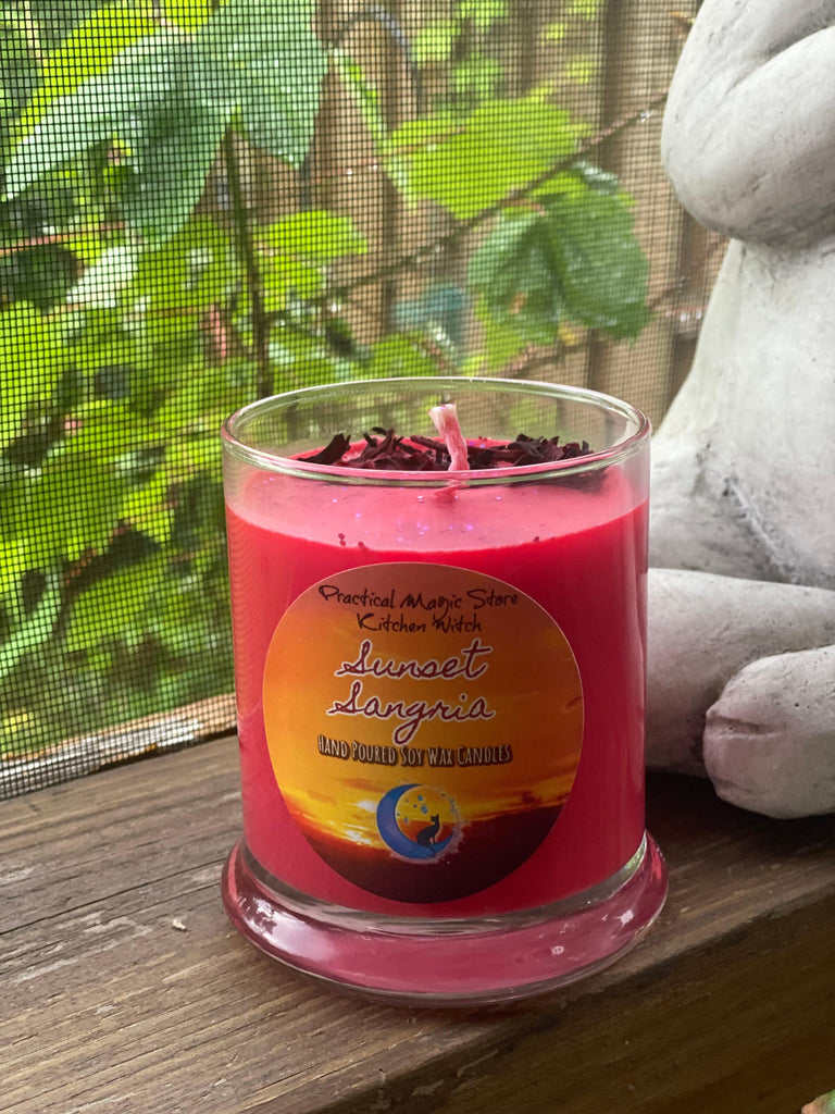 Kitchen Witch Sunset Sangria Candle - Practical Magic Store