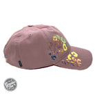 Leopard Bling Dusty Rose Cap by The Graphic Tee featuring a leopard print design with sparkling accents.