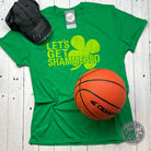 Let's Get Shammered short sleeve graphic tee by The Graphic Tee, featuring a casual design on a comfortable cotton shirt.