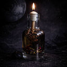 Pluto oil candle by Logos Candles featuring a sleek, modern design with a flickering flame for cozy ambiance.