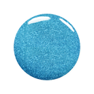 Madam Glam Aqua Shine nail polish bottle with vibrant blue color and glossy finish, displayed against a neutral background.