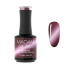 Madam Glam Berry Bold nail polish bottle with vibrant pink-purple shade and sleek black cap.