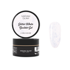 Madam Glam Glitter White nail polish bottle with glittery white nail polish visible in the image.