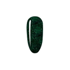 Shimmering emerald glitter nail polish from Madam Glam with a vibrant, sparkly finish.