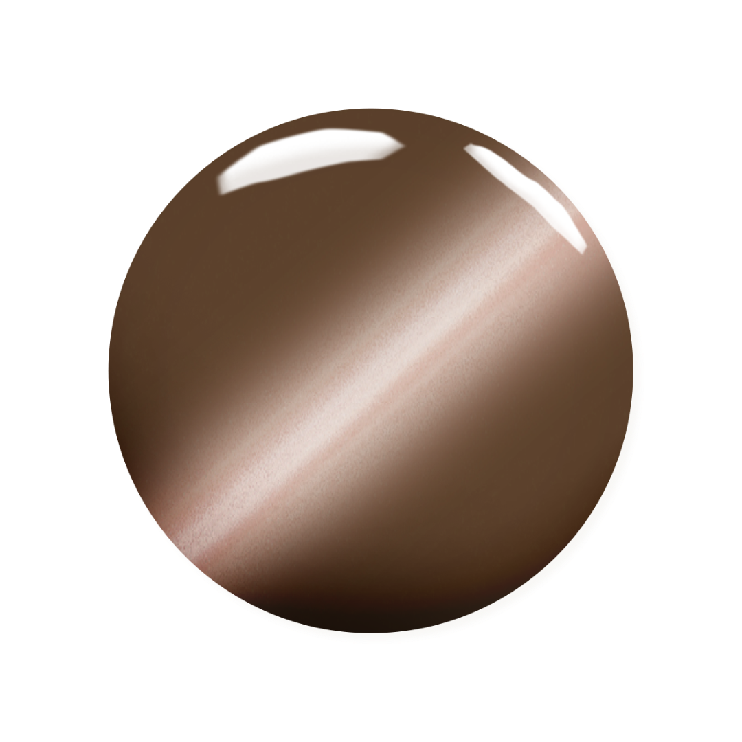 Madam Glam Harvest Glow nail polish bottle with label, showcasing a vibrant, warm-toned nail color in a clear glass bottle.