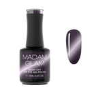 Madam Glam Haunted Velvet nail polish bottle with dark, velvet finish and black cap, showcasing the luxurious nail color.
