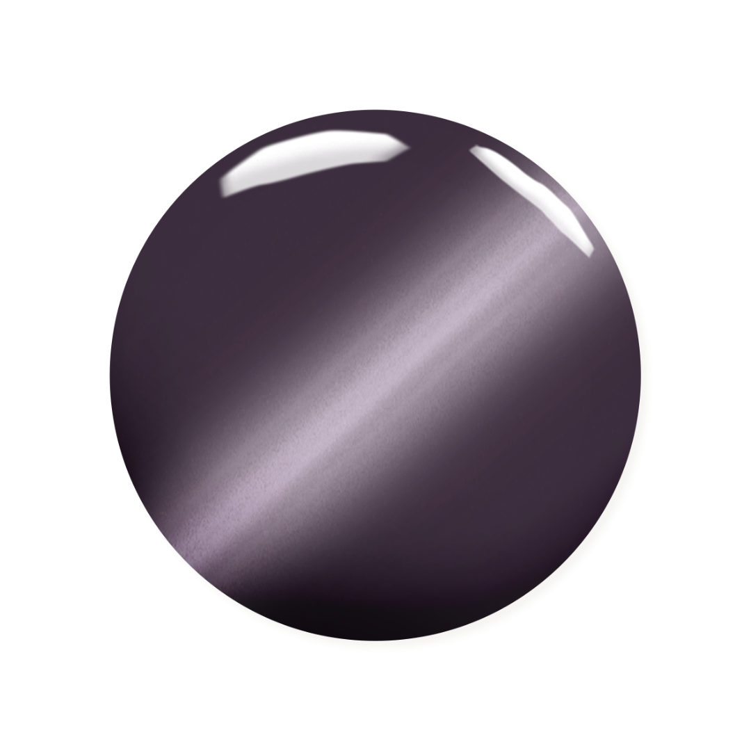 Madam Glam Haunted Velvet nail polish bottle with dark, shimmering velvet finish and elegant black cap.