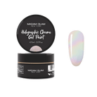 Holographic chrome gel paint by Madam Glam featuring a shiny, reflective holographic finish on a gel nail product
