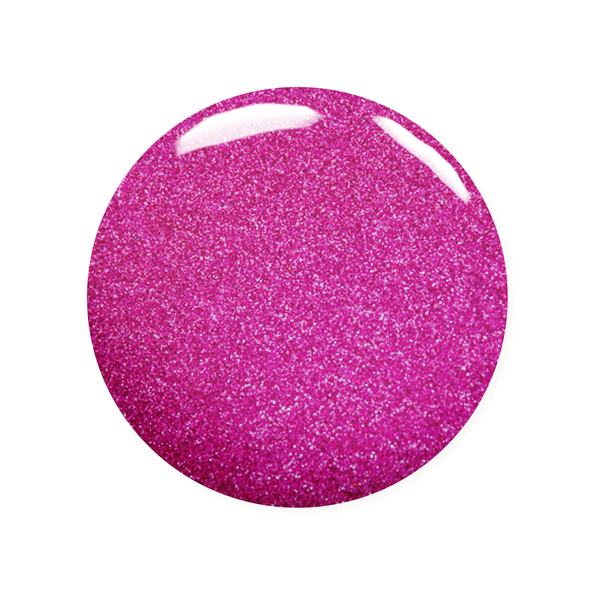 Madam Glam Rose Glitz nail polish bottle with a shimmering pink hue and elegant packaging.