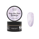 Madam Glam Rosy Lilac Pearl nail polish bottle with a shiny, iridescent finish in soft lilac and pink tones.