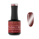 Madam Glam Ruby Bells nail polish bottle with a vibrant red shade and elegant packaging.