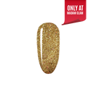 Madam Glam Santa's Treasure nail polish bottle with festive red and gold packaging, featuring holiday-themed design.