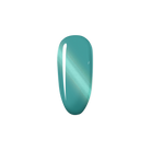 Madam Glam Serene Sky nail polish bottle with the vibrant blue shade visible in a close-up shot.
