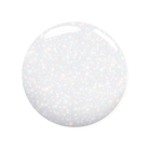 Madam Glam Sheer White nail polish bottle with clear cap and label, showcasing the product's light, transparent white color.