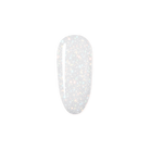 Madam Glam Shimmer Clear nail polish bottle with a transparent cap and a clear, shimmering nail polish inside.