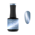 Madam Glam Sleepy Morning nail polish bottle with pastel pink and cream-colored design on the label.