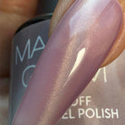 Madam Glam Smoky Elegance nail polish bottle with dark smoky gray shade and sleek black cap.