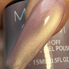 Madam Glam Smoky Elegance nail polish bottle with dark gray and black shades, showcasing a sophisticated and smoky design.
