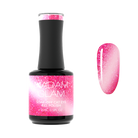 Sparkly Hearts nail art design by Madam Glam featuring glittery heart shapes on a clear background.