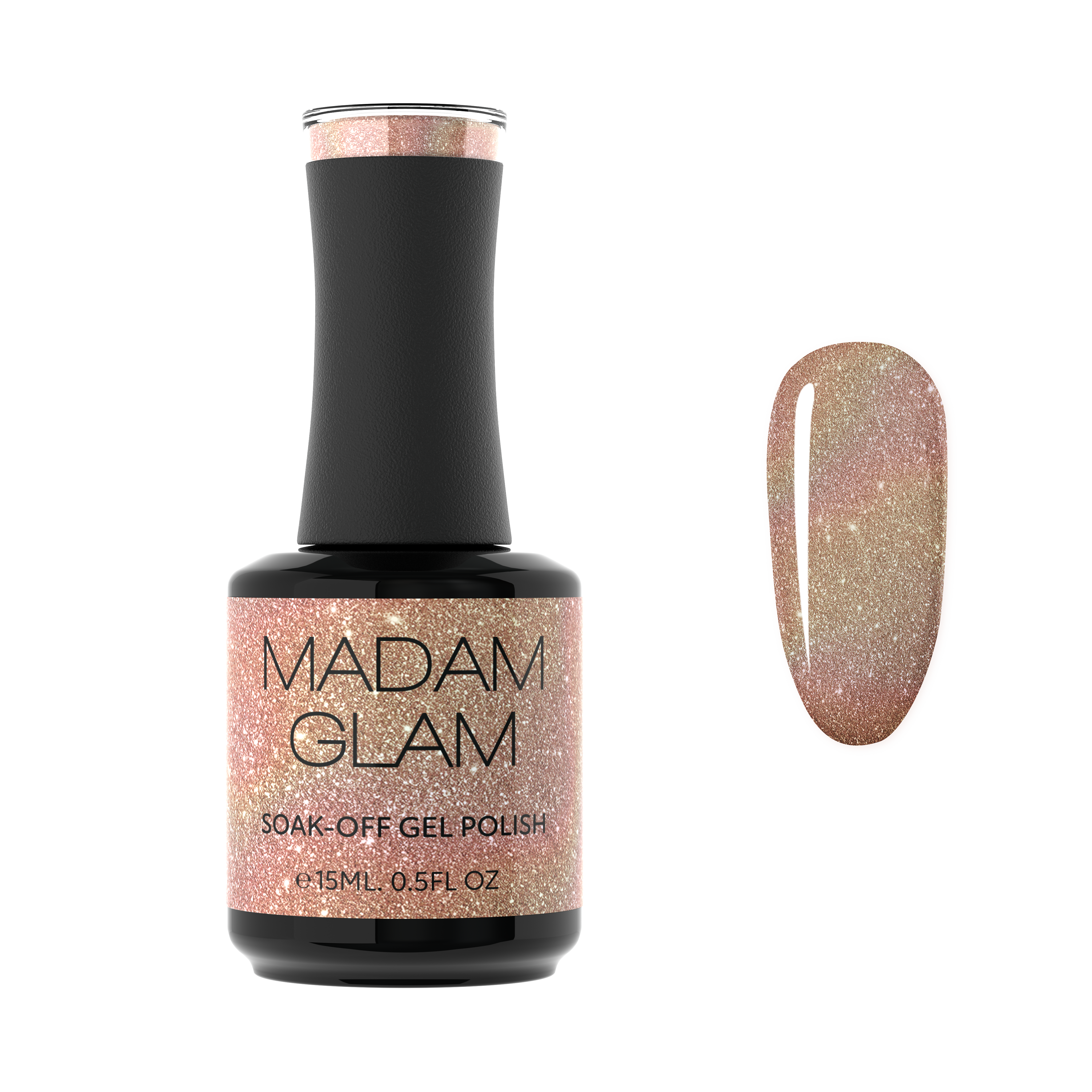 Open Treasure Book by Madam Glam showcasing colorful nail polish swatches and decorative pages.
