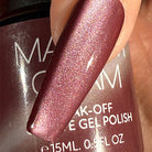 Madam Glam Wine & Berries nail polish display featuring deep red and berry shades with a glossy finish.