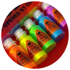 Poison Neon Pigments™ bundle by Makeup A Murder, INC featuring vibrant, neon-colored makeup pigments in various shades.
