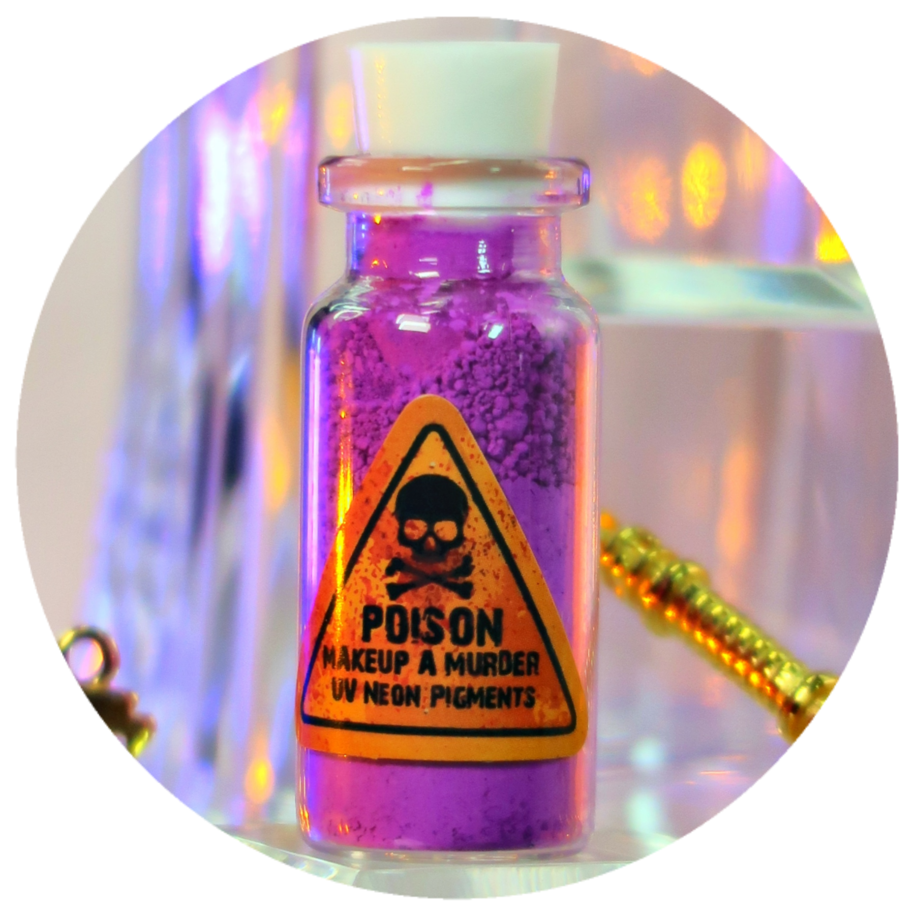 Poison Neon Pigments™ bundle by Makeup A Murder, INC featuring vibrant neon makeup pigments in colorful packaging.