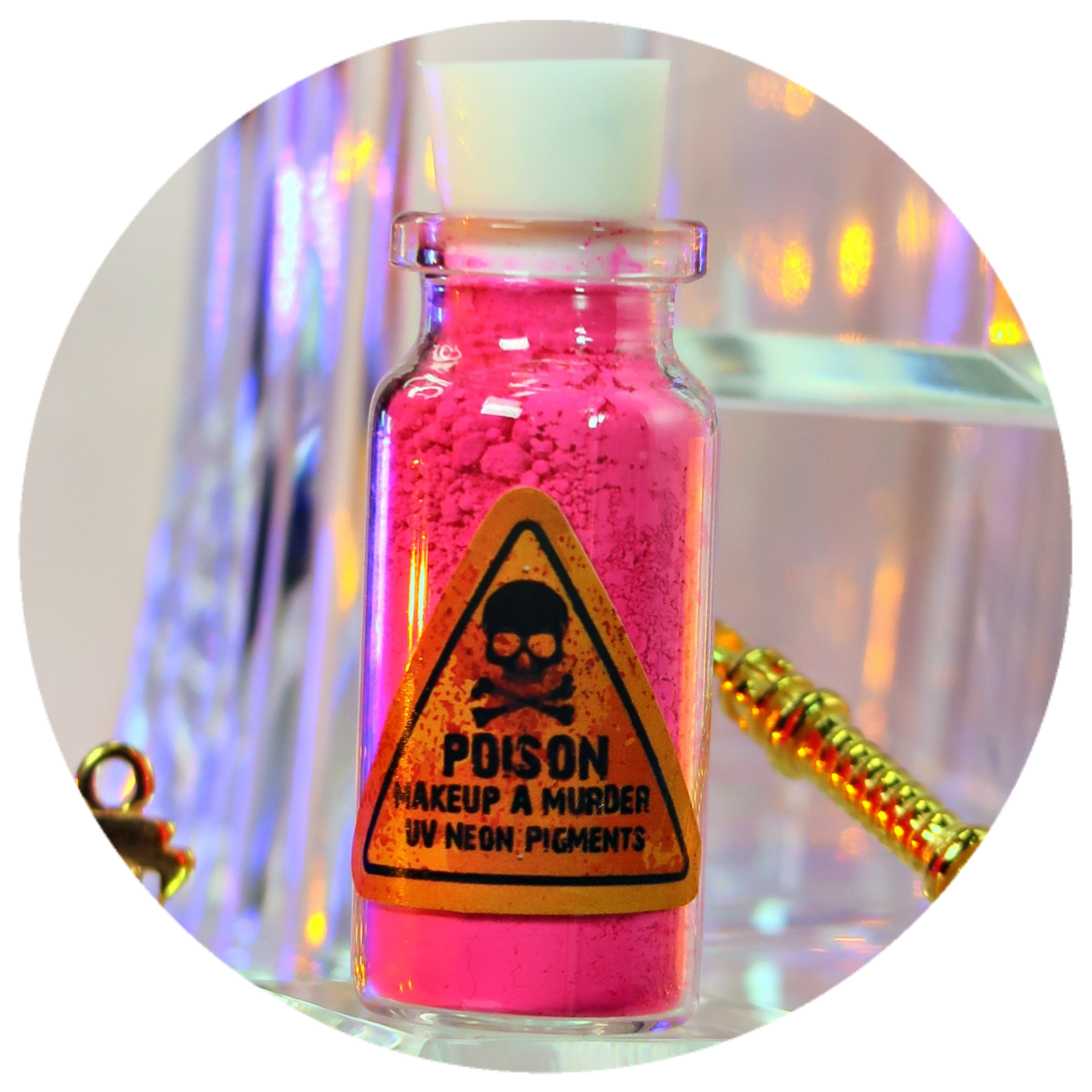 Poison Neon Pigments™ bundle from Makeup A Murder, INC featuring vibrant, neon-colored makeup pigments for bold looks.