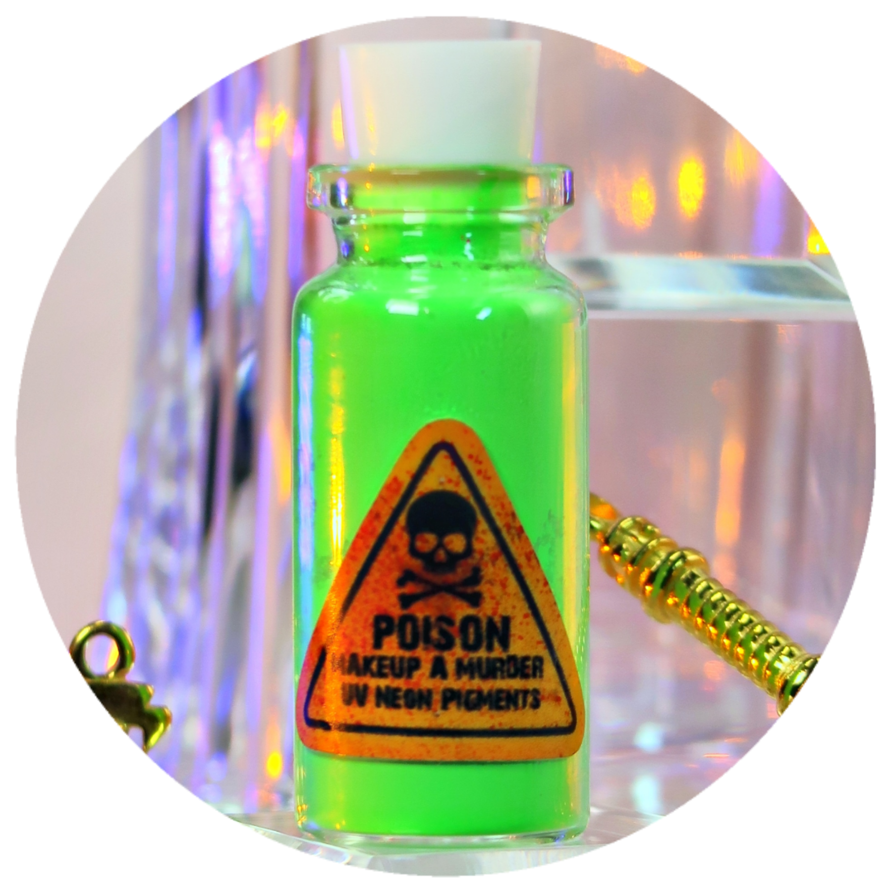 Bright Poison Neon Pigments bundle by Makeup A Murder, INC featuring vibrant, colorful neon makeup pigments in various shades.