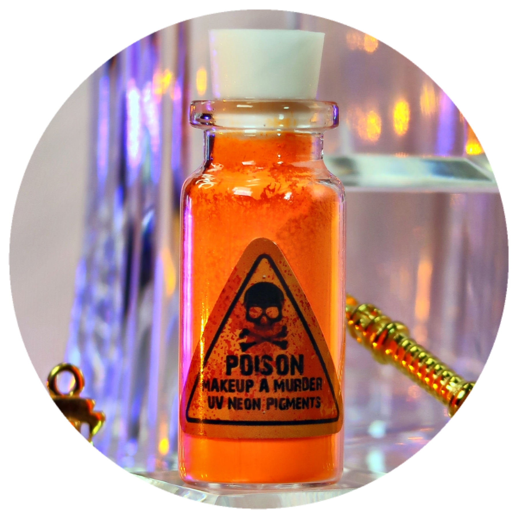 Poison Neon Pigments™ bundle by Makeup A Murder, INC featuring vibrant neon makeup pigments in colorful containers.