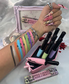 Makeup A Murder, INC Cause of Death Pastel Collection featuring pastel makeup shades in sleek packaging.