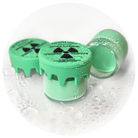 Toxic Waste Neon Eyeliner Collection by Makeup A Murder, INC featuring vibrant, colorful eyeliner pencils with neon finish.