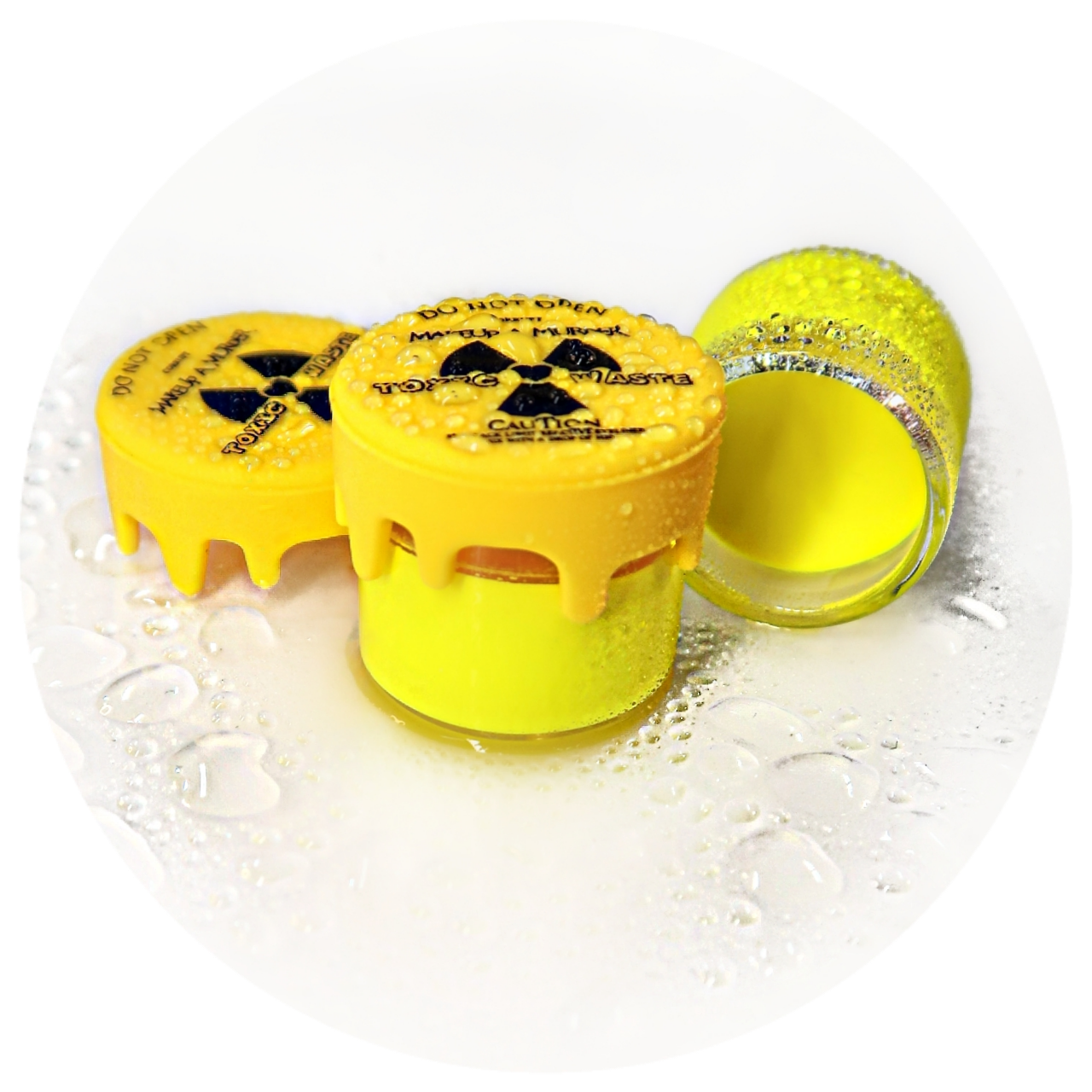 Makeup A Murder, INC Toxic Waste Neon Eyeliner Collection featuring vibrant, colorful eyeliner pencils with neon finishes.