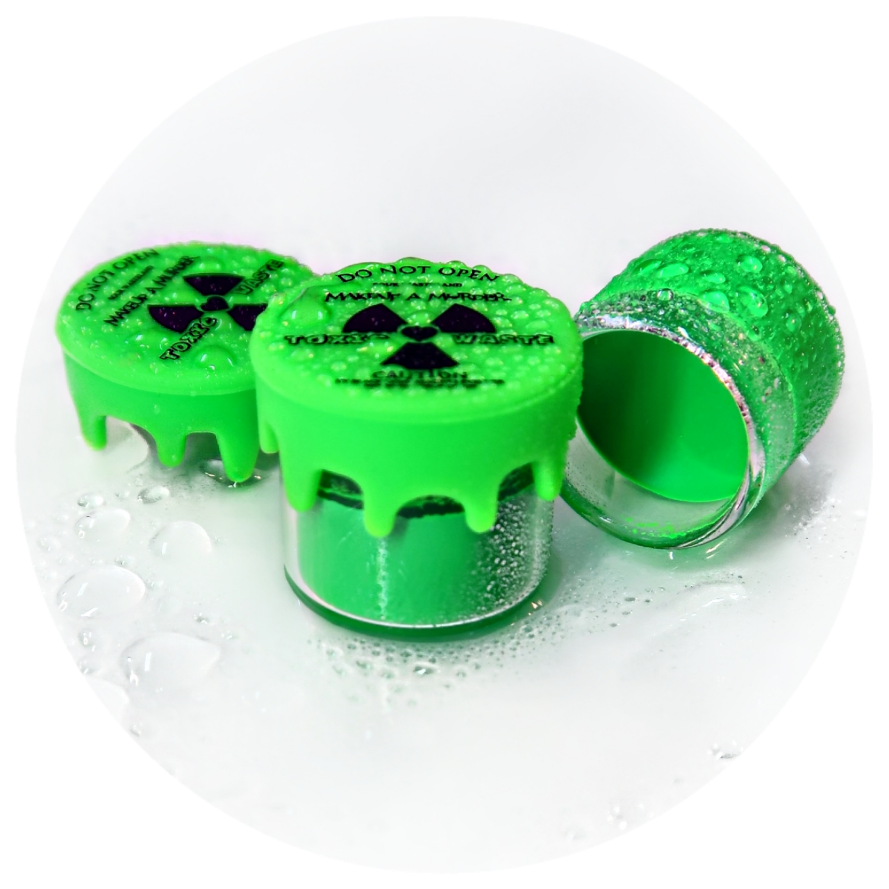 Neon Toxic Waste Eyeliner from Makeup A Murder, INC, featuring vibrant, colorful eyeliner tubes in the collection.