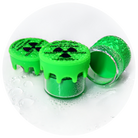 Neon Toxic Waste Eyeliner from Makeup A Murder, INC, featuring vibrant, colorful eyeliner tubes in the collection.