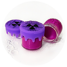 Makeup A Murder, INC Toxic Waste Neon Eyeliner collection featuring vibrant, colorful eyeliners with neon shades and bold designs.