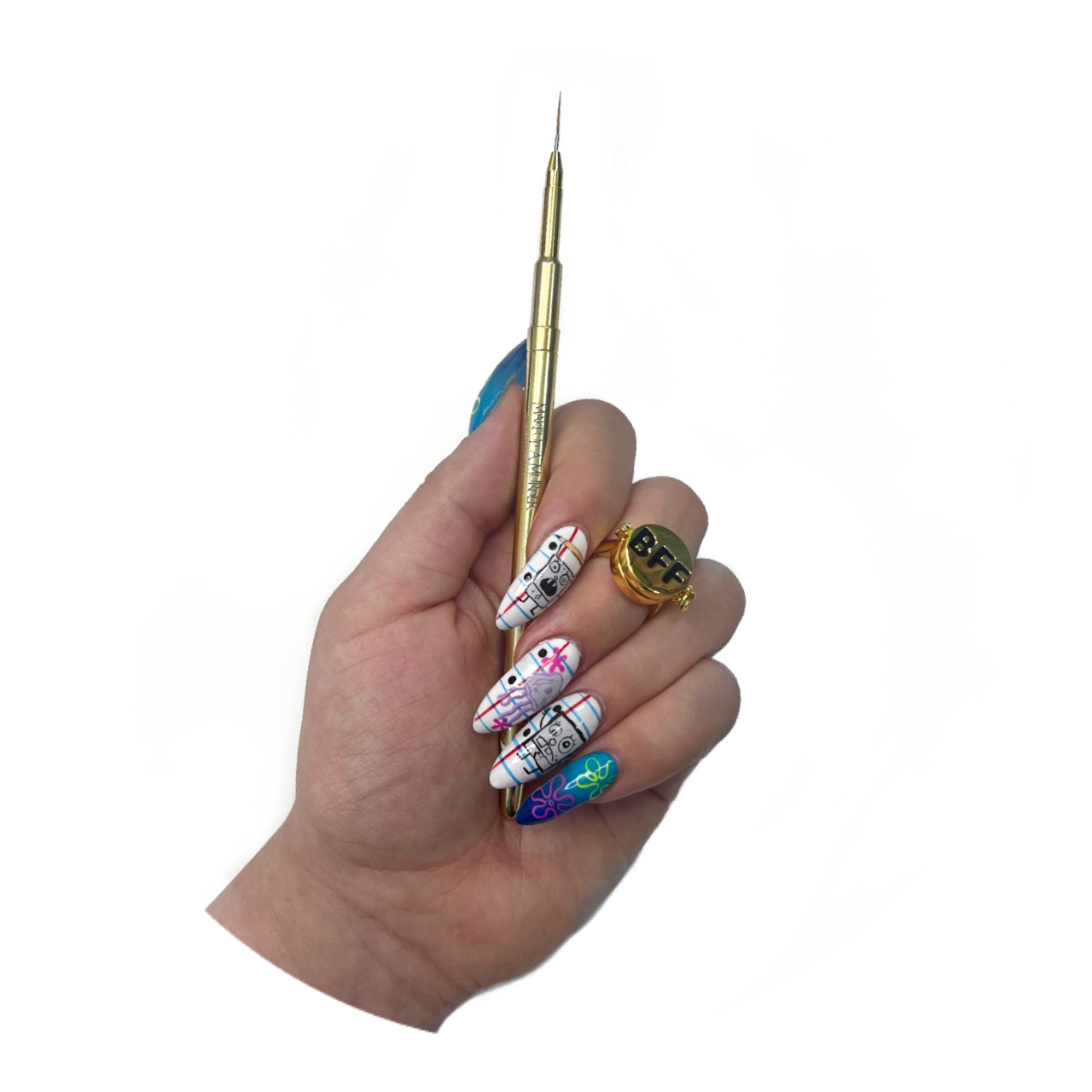 Makeup A Murder, INC Sketch Artist Brush, 12mm makeup brush for detailed application, natural bristle design, professional makeup tool