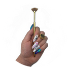 Makeup A Murder, INC Sketch Artist Brush for makeup application, featuring a 12mm script design and soft bristles.