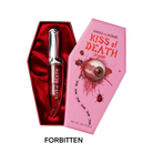 KISS of DEATH Bloody Lip Oils full collection by Makeup A Murder, INC showing various blood-red and dark lip oil shades.