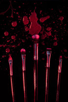 Set of Sketch Artist Concealer Brushes by Makeup A Murder, INC, including various brush sizes for precise concealer application.