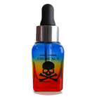 Neon pigments from Makeup A Murder, INC mixed with Chemical X cosmetic sealing sealant, vibrant and bright color in a small container.