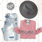 Mama Sponge fleece sweatshirt from The Graphic Tee, shown in a cozy, soft fabric with a casual fit and graphic design.